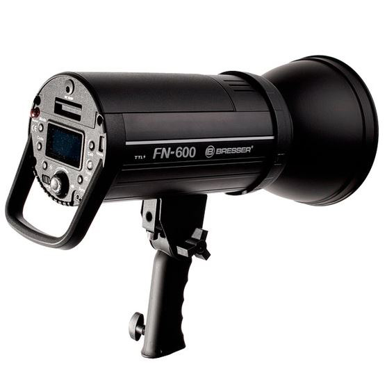 فلاش استودیویی BRESSER FN-600 با عملکرد TTL برای Canon + باتری